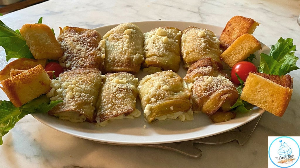 Involtini di melanzane fritte